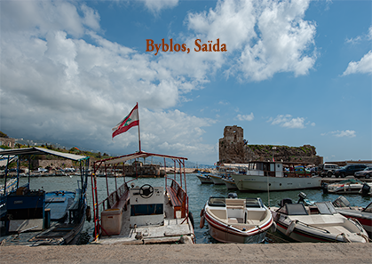 Liban, Byblos, Saïda, diverses photos de ces deux villes